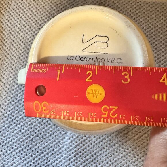 Vintage La Ceramica V.B.C Ceramic Pottery Pitcher 6770 Made In Italy 7 5/8” Tall - Picture 10 of 10